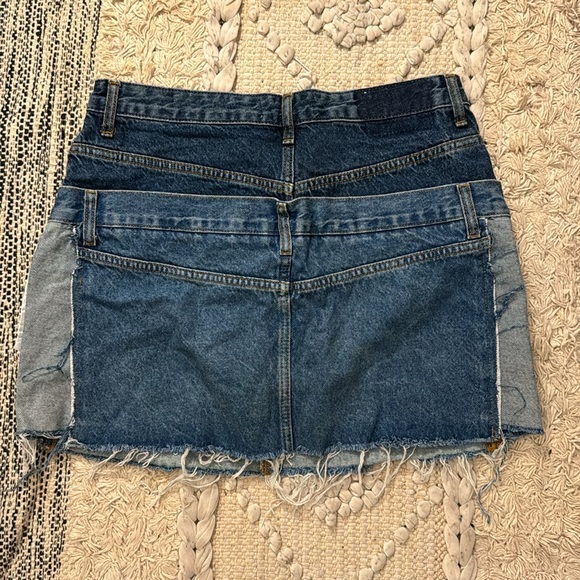 COPY - Denim on Denim Zara skirt - Picture 2 of 3